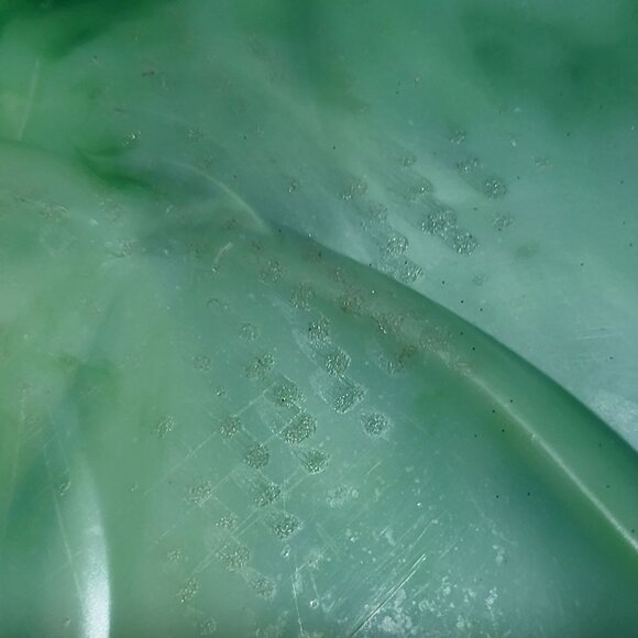 Vintage Serving Tray Platter A Lucky Wish Green Plastic Swirl - Picture 10 of 13